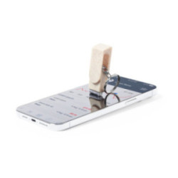 Porte-clés support téléphone en canne de blé
