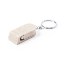 Porte-clés support téléphone en canne de blé