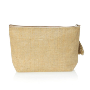 Trousse de beauté en toile de jute