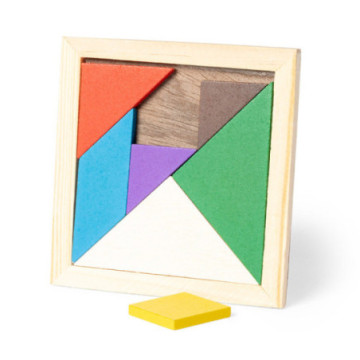 Puzzle en bois coloré