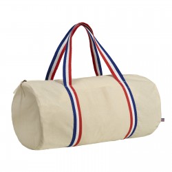 Sac polochon tricolore en coton