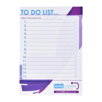 Bloc-notes A5 sans couverture 100 feuilles