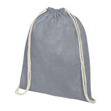 Sac à dos à cordelettes en coton 100 g/m2 couleur