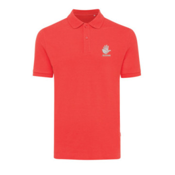 Polo mixte en coton bio et coton recyclé Iqoniq®