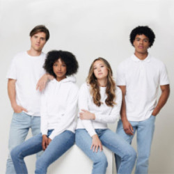 Polo mixte en coton bio et coton recyclé Iqoniq®