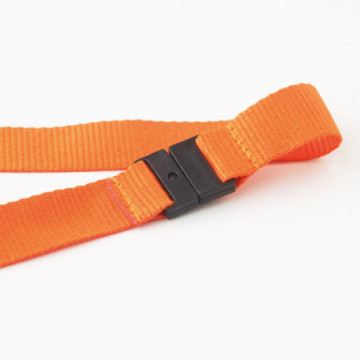 Tour de cou 2 cm avec boucle détachable et clip de sécurité