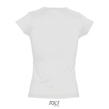 Tee-shirt femme Sol's® Moon col V blanc