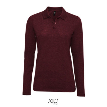 Polo femme manches longues Sol's® Perfect couleur