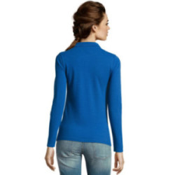 Polo femme manches longues Sol's® Perfect couleur