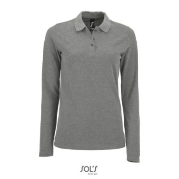 Polo femme manches longues Sol's® Perfect couleur