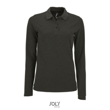 Polo femme manches longues Sol's® Perfect couleur