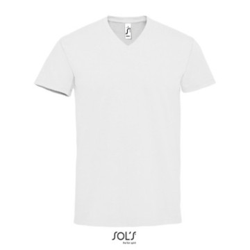 Tee-shirt homme Sol's® Impérial col V blanc