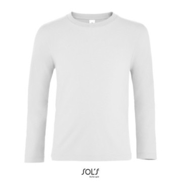 Tee-shirt enfant manches longues Sol's® Impérial blanc