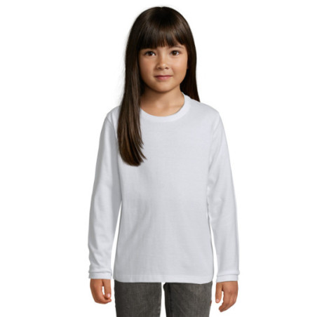 Tee-shirt enfant manches longues Sol's® Impérial blanc