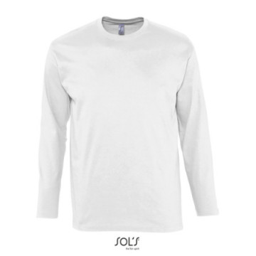 Tee-shirt homme manches longues Sol's® Monarch blanc