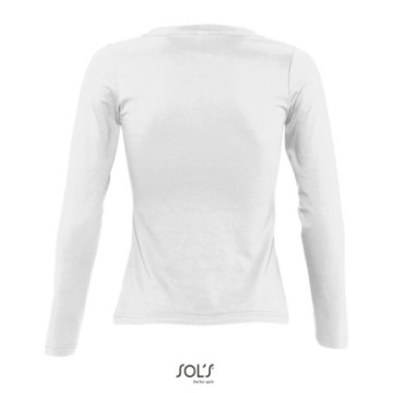 Tee-shirt femme manches longues Sol's® Majestic blanc