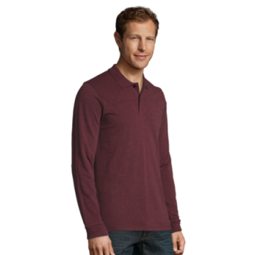 Polo homme manches longues Sol's® Perfect couleur