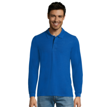 Polo homme manches longues Sol's® Perfect couleur