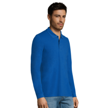 Polo homme manches longues Sol's® Perfect couleur