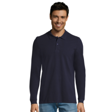 Polo homme manches longues Sol's® Perfect couleur