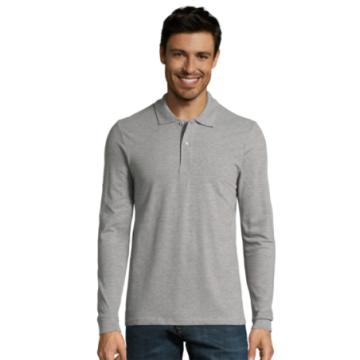 Polo homme manches longues Sol's® Perfect couleur