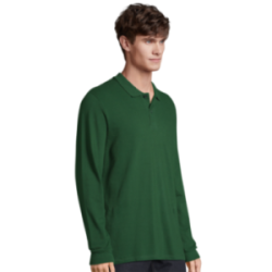 Polo homme manches longues Sol's® Perfect couleur