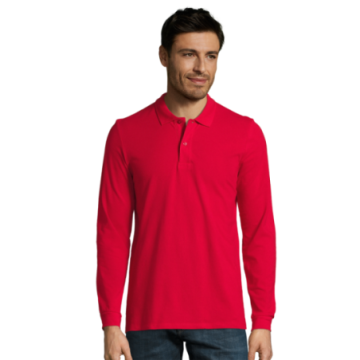 Polo homme manches longues Sol's® Perfect couleur