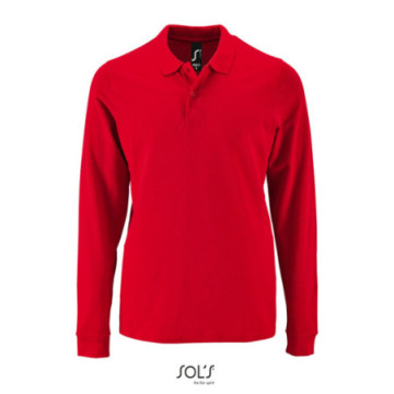 Polo homme manches longues Sol's® Perfect couleur