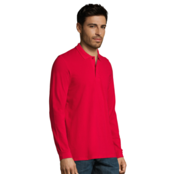 Polo homme manches longues Sol's® Perfect couleur
