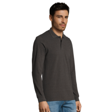 Polo homme manches longues Sol's® Perfect couleur