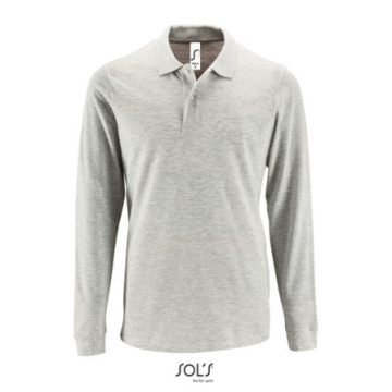 Polo homme manches longues Sol's® Perfect couleur