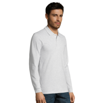 Polo homme manches longues Sol's® Perfect couleur