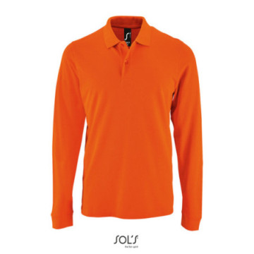 Polo homme manches longues Sol's® Perfect couleur