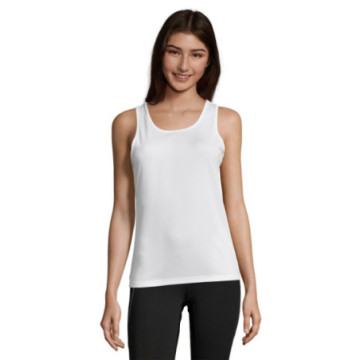 Débardeur de sport femme Sol's® Sporty TT blanc