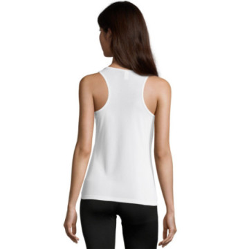 Débardeur de sport femme Sol's® Sporty TT blanc