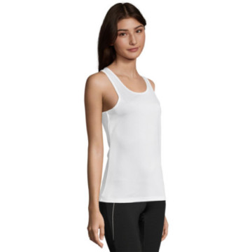 Débardeur de sport femme Sol's® Sporty TT blanc