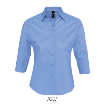 Chemise femme manches 3/4 Sol's® Effect couleur