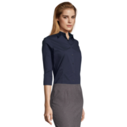 Chemise femme manches 3/4 Sol's® Effect couleur
