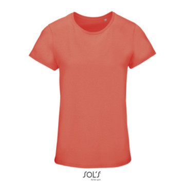 Tee-shirt femme en coton bio couleur Sol's® Crusader