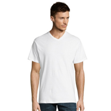 Tee-shirt homme Sol's® Victory col V blanc