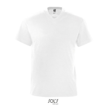 Tee-shirt homme Sol's® Victory col V blanc