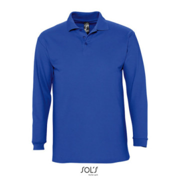 Polo homme manches longues Sol's® Winter II couleur