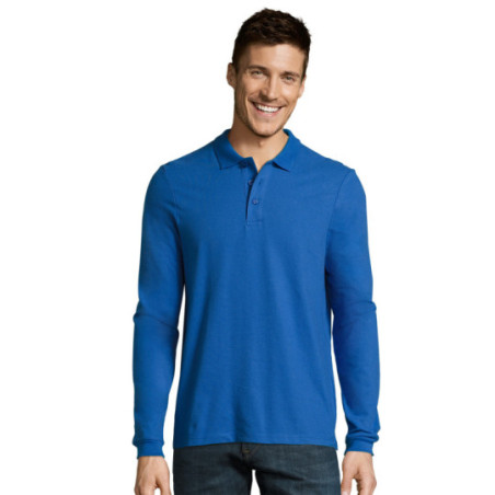 Polo homme manches longues Sol's® Winter II couleur