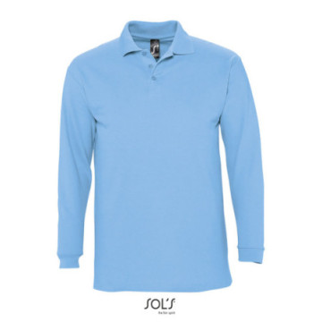 Polo mixte manches longues Sol's® Winter II couleur