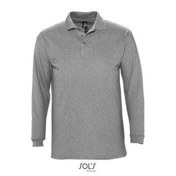 Polo mixte manches longues Sol's® Winter II couleur