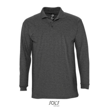 Polo mixte manches longues Sol's® Winter II couleur