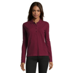 Polo femme manches longues Sol's® Podium couleur