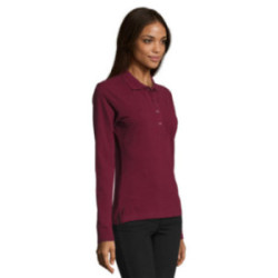 Polo femme manches longues Sol's® Podium couleur