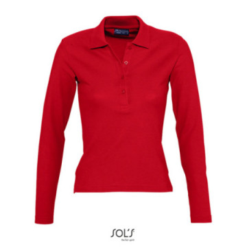 Polo femme manches longues Sol's® Podium couleur