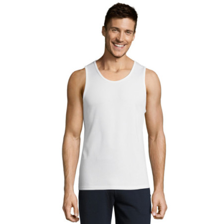 Débardeur de sport respirant homme Sol's® Sporty TT blanc